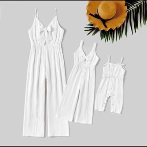 KIDS white 100% cotton jumpsuit.